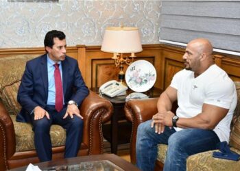 وزير الرياضة يستقبل بيج رامي بعد فوزه بلقب مستر أولمبيا للمرة الثانية 15 - جريدة المساء