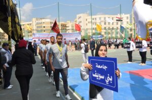 رئيس جامعة كفر الشيخ يطلق إشارة بدء المهرجان الرياضي الأول للأسر الطلابية 20 - جريدة المساء