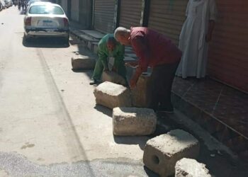 استجابة للمواطنين .. إزالة الحواجز والمصدات الخرسانية من شوارع حى شمال مدينة المنيا 19 - جريدة المساء