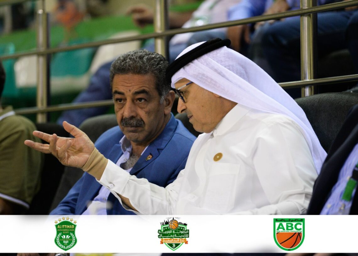 رئيس الإتحاد العربى لكرة السلة يتابع مباراة الأهلى وبيروت اللبنانى 19 - جريدة المساء