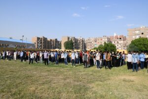 نائب محافظ قنا يشهد طابور الصباح وتحية العلم بمدرسة الشهيد عبد المنعم رياض الثانوية العسكرية 21 - جريدة المساء