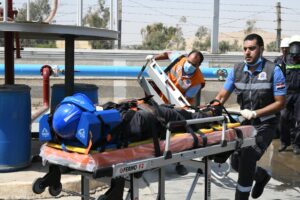 نائب محافظ قنا يشهد سيناريو المحاكاة الفعلية لمحاولة إحباط هجوم إرهابى على مستودع وقود 41 - جريدة المساء