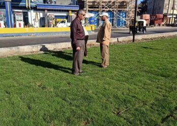 رئيس كفر البطيخ يتابع غسيل أرصفة حديقة 30 يونيه تمهيدا لطلائها 31 - جريدة المساء