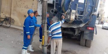 تطهير شبكات الصرف الصحي بالشرقية استعدادا للشتاء 1 - جريدة المساء