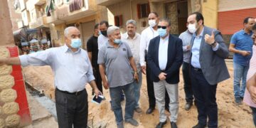 محافظ المنوفية يتفقد أعمال الرصف و التطوير و الحديقة العامة .. بالباجور 1 - جريدة المساء
