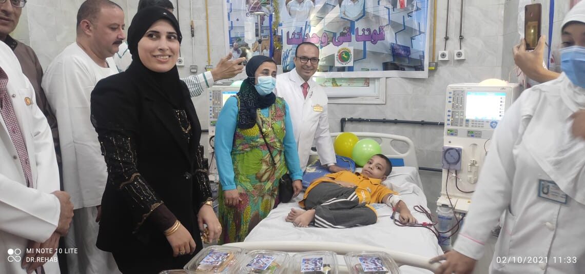 بالصور .. مستشفى الإبراهيمية تحتفل بعيد ميلاد أصغر مريض كلي 19 - جريدة المساء