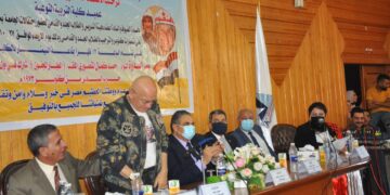 ابطال اكتوبر في حفل استقبال طلاب كلية التربية النوعية الجدد بكفر الشيخ 1 - جريدة المساء
