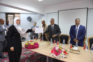 رئيس جامعة جنوب الوادى يشهد حفل تكريم أول سيدة تتولى منصب أمين الجامعة المساعد 75 - جريدة المساء