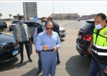 السيسى يتفقد المحاور والطرق الجديدة بمنطقة مطار القاهرة 16 - جريدة المساء