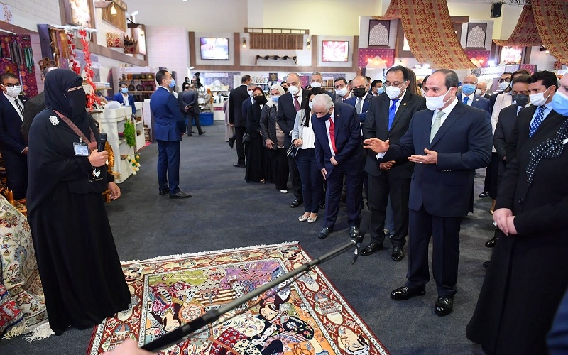 السيسي افتتح معرض تراثنا للحرف اليدوية والمنتجات التراثية  18 - جريدة المساء