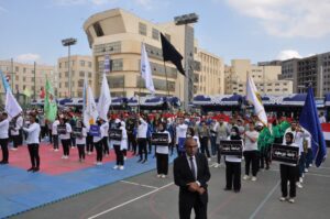 "جنوب الوادى" تشارك في فاعليات المهرجان الرياضي الأول للأسر الطلابية بجامعة كفر الشيخ 33 - جريدة المساء