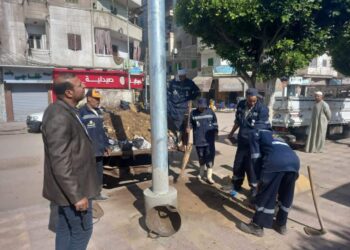 استمرار العمل بمنظومة النظافة والدهانات بأحياء "دسوق" 21 - جريدة المساء