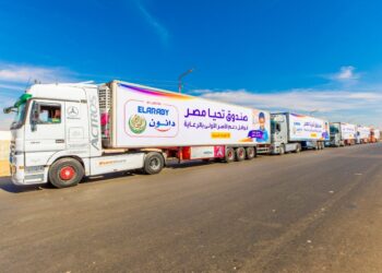 "صندوق تحيا" ينظم قافلة لتوزيع 36 طن مواد غذائية جافة و4.5 طن ألبان و 3 آلاف بطانية بالواحات البحرية 15 - جريدة المساء