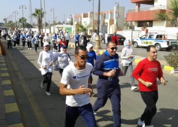 "ماراثون جري "لتشجيع الشباب على ممارسة الرياضة.. ببني سويف 31 - جريدة المساء