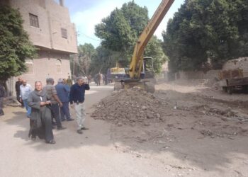 إزالة تعد على ترعة بمركز أبنوب في اسيوط 23 - جريدة المساء