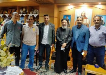 رئيس مدينة دسوق ونوابه.. فى ضيافة القمص بطرس 13 - جريدة المساء