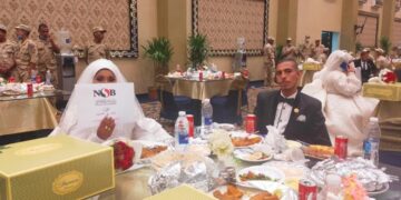 "ناصر الاجتماعى" ينظم حفل "زفاف جماعى" لـ 55 عريساً وعروسة من الأبناء الأولى بالرعاية بأسيوط 1 - جريدة المساء