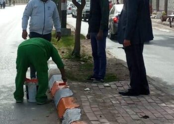 إزالة فى المهد لحالة تعدى بقرية البرجاية و حملات مكثفة للتجميل والنظافة والتطهير بمدينة المنيا 17 - جريدة المساء