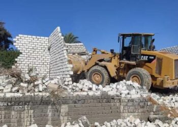 ازالة3 منازل مخالفة على ارض زراعيه ببرج العرب 19 - جريدة المساء