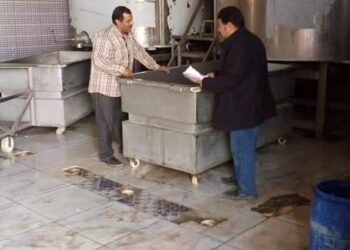 ضبط مصنع جبنه بدون ترخيص ومخزن مواد غذائية بدون ترخيص في المنيا 19 - جريدة المساء