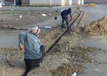 البدء فى تركيب خط الفايبر للتليفونات الأرضية بالحى الإماراتي ببورسعيد 24 - جريدة المساء