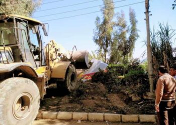 إزالة 489 حالة تعد علي النيل واملاك الري بسوهاج 31 - جريدة المساء