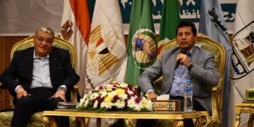 وزير الشباب والرياضة يشهد افتتاح المنتدي الأول لشباب شمال الصعيد في المنيا 2 - جريدة المساء وزير الشباب والرياضة يشهد افتتاح المنتدي الأول لشباب شمال الصعيد في المنيا 1 - جريدة المساء