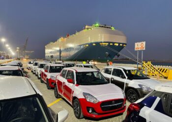 السخنة يستقبل أول سفينة بضائع للسيارات 26 - جريدة المساء