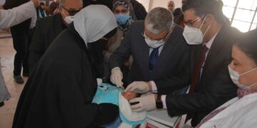 محافظ المنيا يطلق حملة التطعيم ضد مرض شلل الأطفال 2 - جريدة المساء محافظ المنيا يطلق حملة التطعيم ضد مرض شلل الأطفال 1 - جريدة المساء