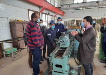 رئيس مياه سوهاج يتابع اعمال نهو ملاحظات توسعات محطة مياه نيدة 13 - جريدة المساء