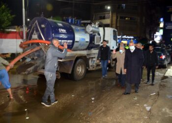 الدفع ب 220 معدة لشفط مياه الأمطار بإنفاق وميادين القليوبية كتب - أحمد منصور 29 - جريدة المساء