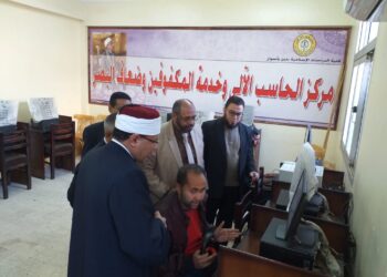 نائب رئيس جامعة الأزهر للوجه القبلي يتفقد سير الامتحانات ومركز الإبصار والتصحيح الالكتروني 26 - جريدة المساء