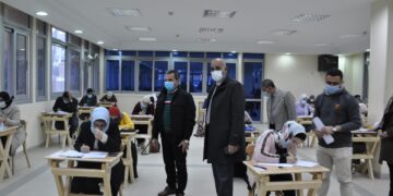 قيادات جامعة كفرالشيخ تتابع سير امتحانات الفصل الدراسي الأول 1 - جريدة المساء