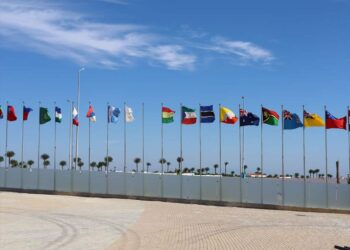 أعلام الدول المشاركة في "منتدي شباب العالم" ترفرف في سماء شرم الشيخ 17 - جريدة المساء