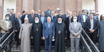 محافظ المنيا يقدم تهنئة عيد الميلاد المجيد في مطرانيات وكنائس 4 مراكز 1 - جريدة المساء