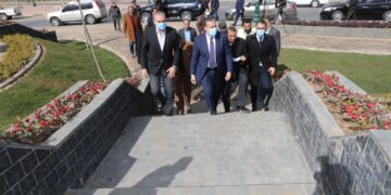 محافظ المنوفية ورئيس صندوق التنمية الحضرية يتفقدان أعمال إنشاء مشروع تطوير عواصم المحافظات بـ" الراهب ".. و المناطق غير المخططة بميت خاقان وكفر المصيلحة 1 - جريدة المساء