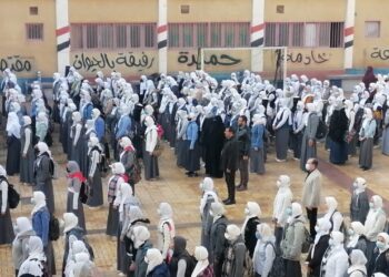 مدارس كفر الشيخ تستقبل الطلاب وسط تطبيق الاجراءات الاحترازية 21 - جريدة المساء
