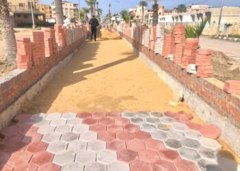 "مصيف بلطيم يتجمل" .. أعمال تطوير ورصيف بالإنترلوك والطوب الفرعونى 33 - جريدة المساء