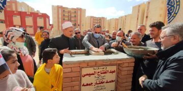 بتكلفة 6 مليون جنيه.. وضع حجر الأساس لإقامة مسجد بالعريش 2 - جريدة المساء بتكلفة 6 مليون جنيه.. وضع حجر الأساس لإقامة مسجد بالعريش 1 - جريدة المساء