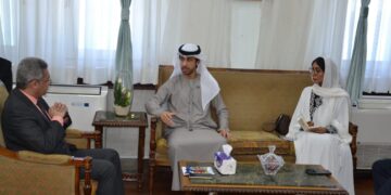 جامعة الاسكندرية تبحث سبل التعاون مع ملحق التعليم وعلوم التكنولوجيا بسفارة الإمارات 2 - جريدة المساء جامعة الاسكندرية تبحث سبل التعاون مع ملحق التعليم وعلوم التكنولوجيا بسفارة الإمارات 1 - جريدة المساء