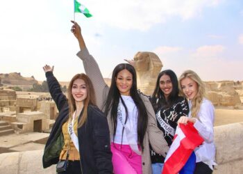 جميلات ٦٥دولة فى أحضان ابو الهول برعاية السياحة والأمم المتحدة 22 - جريدة المساء