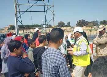 طلائع كفر الشيخ فى جولة بالمشروعات القومية ببرج العرب 21 - جريدة المساء
