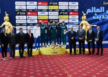"صبحي" يقوم بتتويج أبطال كأس العالم للخماسى الحديث 29 - جريدة المساء