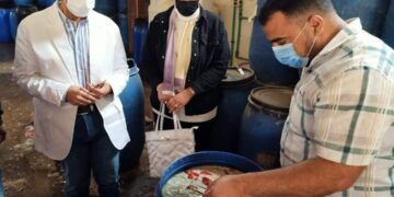 وكيل وزارة الصحة بالشرقية يقود حملة علي المنشآت الغذائية.. ضبط وإعدام أكثر من 3.5 طن مخللات 1 - جريدة المساء
