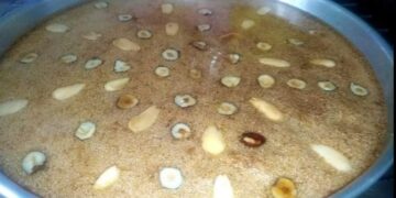 طريقة عمل بسبوسة بالكراميل.. تقدمها الشيف نيفين عبدالعزيز 2 - جريدة المساء طريقة عمل بسبوسة بالكراميل.. تقدمها الشيف نيفين عبدالعزيز 1 - جريدة المساء