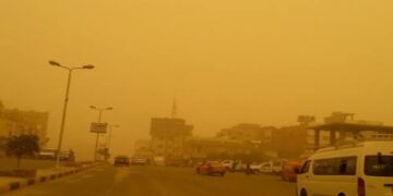 عواصف ترابية تضرب مدينة الغردقة 1 - جريدة المساء عواصف ترابية تضرب مدينة الغردقة