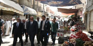 محافظ قنا يفاجئ محال بيع الخضروات والفاكهة بمنطقة السوق الفقانى 1 - جريدة المساء