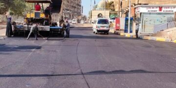إنطلاق أعمال الرصف والتطوير بشوارع وسط مدينة اسوان 1 - جريدة المساء إنطلاق أعمال الرصف والتطوير بشوارع وسط المدينة بداية من الشواربى الجديد