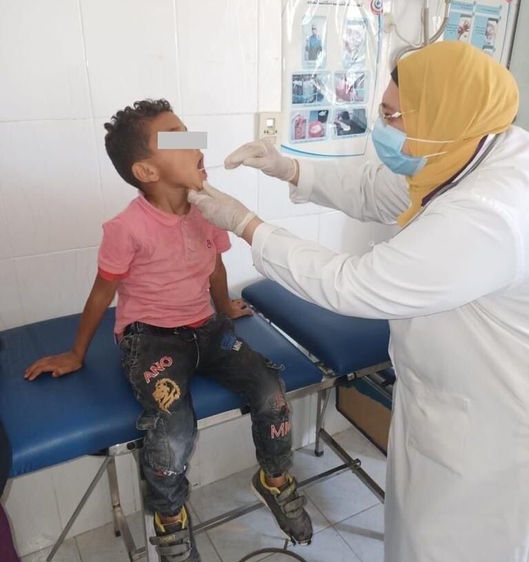 الكشف على ١٦٦٨ مريضا مجانا بالقافلة الصحة لخدمة اهالي قرية بغداد بالعامرية
