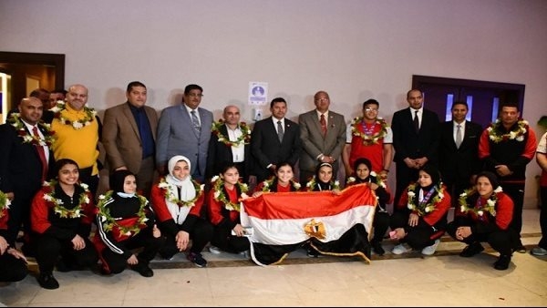 صبحي يستقبل بعثة أثقال مصر ..ويشيد بانجاز المكسيك 19 - جريدة المساء